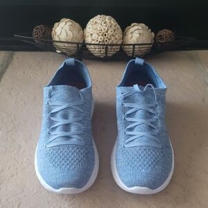 Size 8.5 Aetrex Sadie Comfort Arch Support Blue Lace Up Women Sneakers